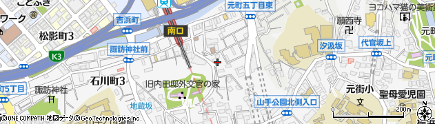 神奈川県横浜市中区石川町1丁目35周辺の地図