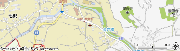 神奈川県厚木市七沢116周辺の地図