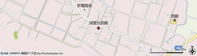 深萱公民館周辺の地図