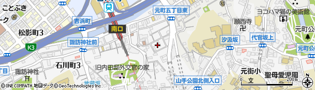 神奈川県横浜市中区石川町1丁目周辺の地図