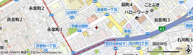 神奈川県横浜市中区千歳町周辺の地図
