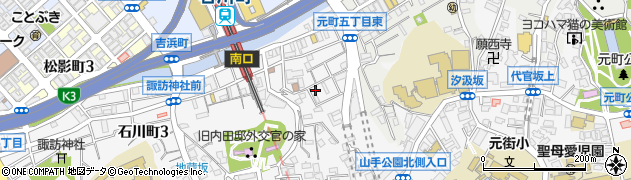 神奈川県横浜市中区石川町1丁目32周辺の地図
