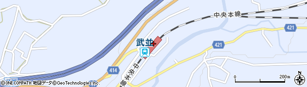 武並駅周辺の地図