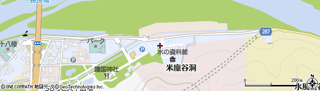 岐阜県岐阜市鏡岩周辺の地図