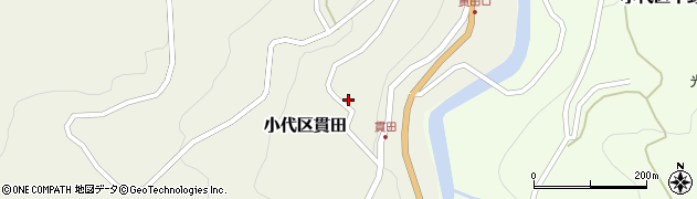 貫田地区公会堂周辺の地図