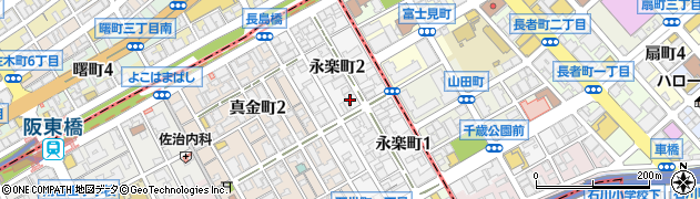 神奈川県横浜市南区永楽町周辺の地図