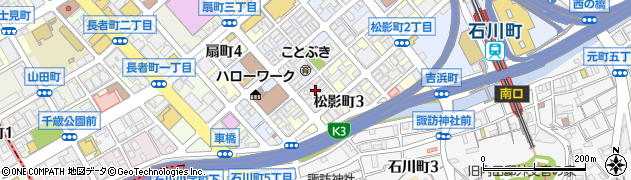 丸井荘新館周辺の地図