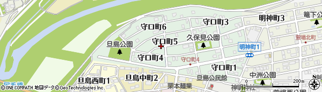 岐阜県岐阜市守口町5丁目周辺の地図