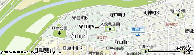 岐阜県岐阜市守口町周辺の地図