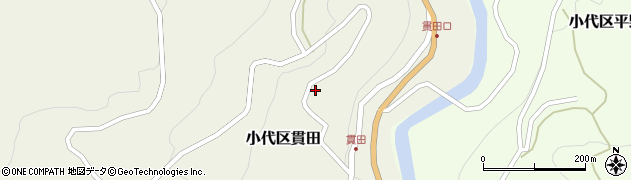 兵庫県美方郡香美町小代区貫田244周辺の地図