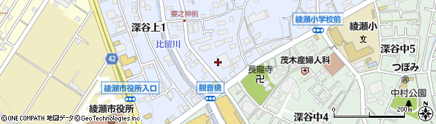 神奈川県綾瀬市深谷上6丁目2周辺の地図
