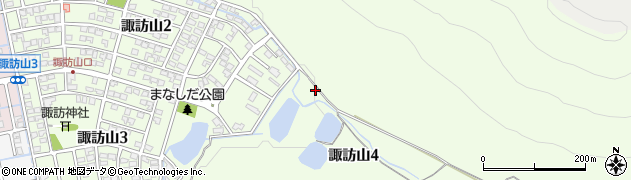 岐阜県岐阜市諏訪山周辺の地図