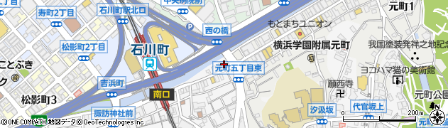日本カイロプラクティックセンター元町周辺の地図