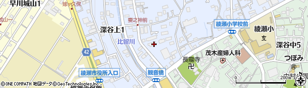 神奈川県綾瀬市深谷上6丁目3周辺の地図