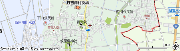 日吉津周辺の地図