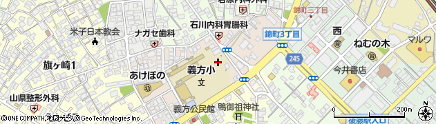 鳥取県米子市義方町周辺の地図