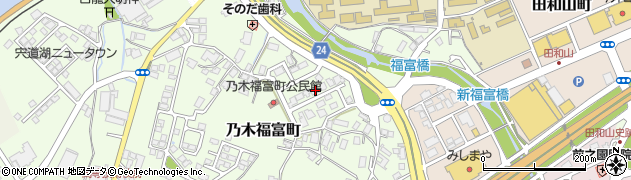 島根県松江市乃木福富町268周辺の地図