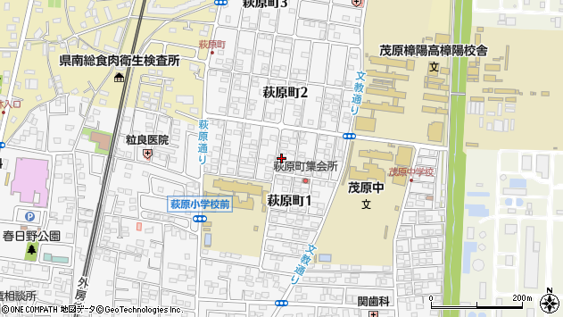 〒297-0018 千葉県茂原市萩原町の地図