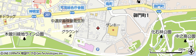 岐阜県美濃加茂市島町周辺の地図