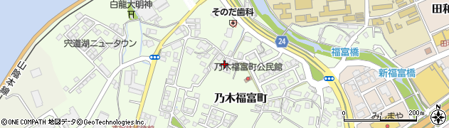 島根県松江市乃木福富町598周辺の地図