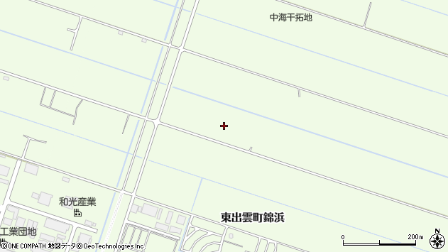 〒699-0109 島根県松江市東出雲町錦浜の地図