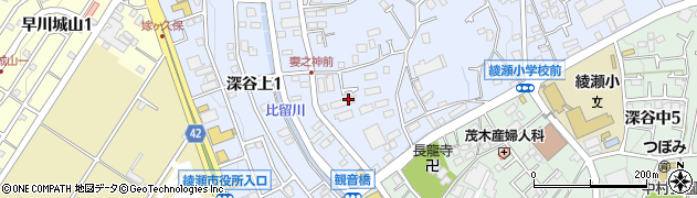 神奈川県綾瀬市深谷上6丁目3-5周辺の地図