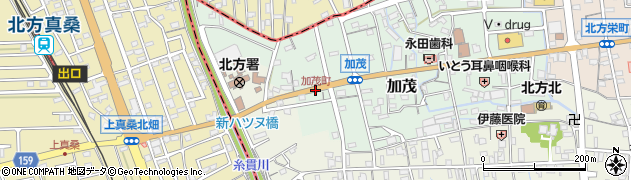 加茂町周辺の地図