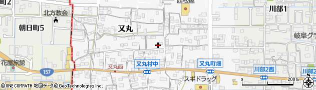 岐阜県岐阜市又丸周辺の地図