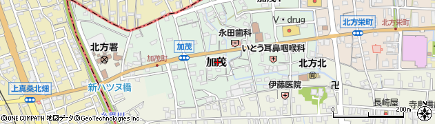 岐阜県北方町（本巣郡）加茂周辺の地図