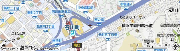 石川町入口周辺の地図