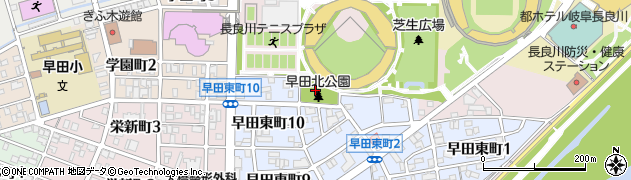 早田北公園周辺の地図