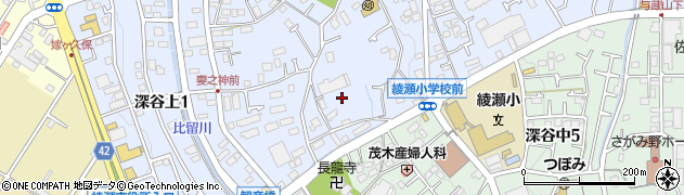 神奈川県綾瀬市深谷上6丁目9周辺の地図
