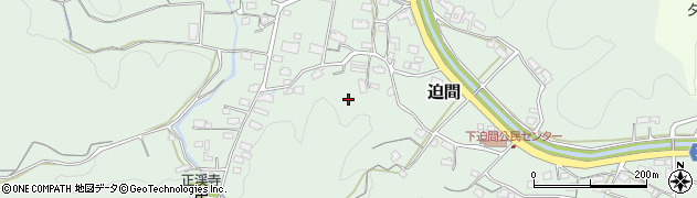 岐阜県関市迫間周辺の地図