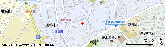 神奈川県綾瀬市深谷上6丁目5周辺の地図