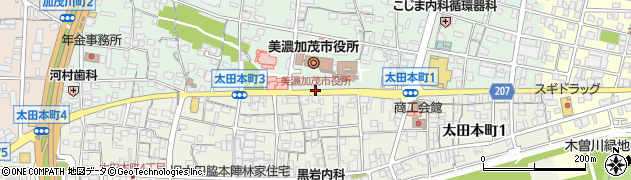美濃加茂市役所周辺の地図