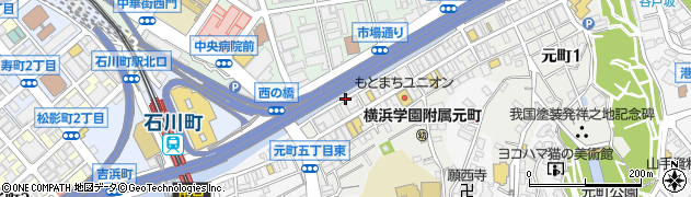 中村川周辺の地図