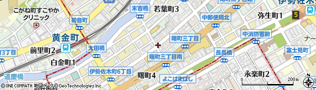 神奈川県横浜市中区伊勢佐木町周辺の地図