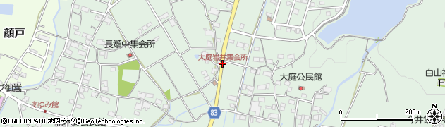 大庭岩井集会所周辺の地図