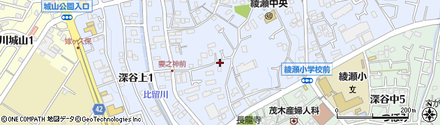 神奈川県綾瀬市深谷上6丁目5-24周辺の地図