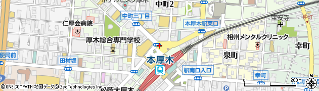 本厚木駅周辺の地図