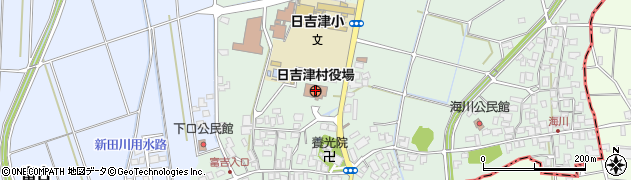 日吉津村役場　総務課・総務室周辺の地図