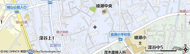 神奈川県綾瀬市深谷上6丁目10周辺の地図