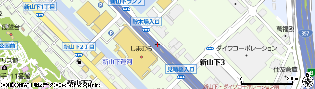 神奈川県横浜市中区新山下周辺の地図
