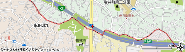 永田入口周辺の地図