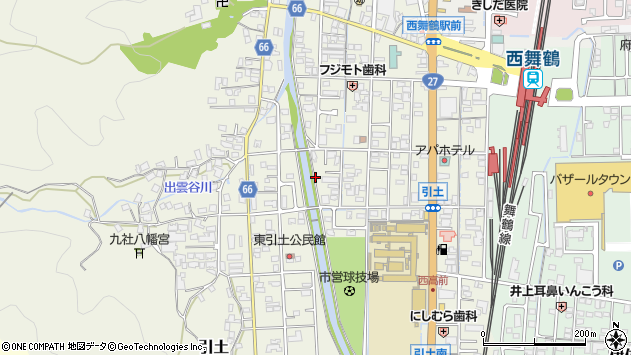 〒624-0841 京都府舞鶴市引土の地図