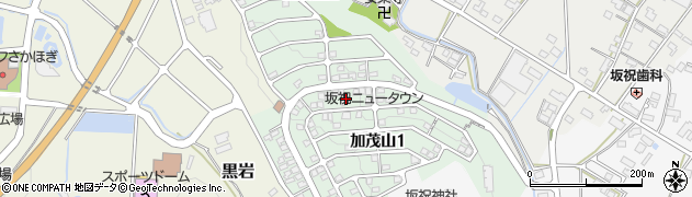 岐阜県坂祝町（加茂郡）加茂山周辺の地図