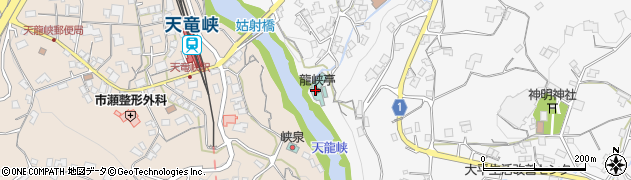 龍峡亭周辺の地図