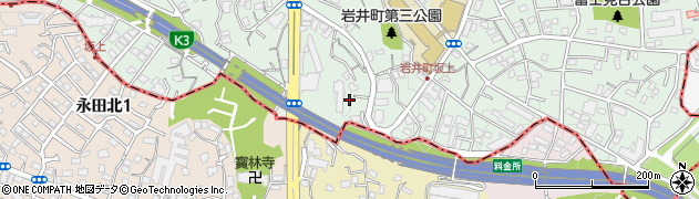 岩井町第四公園周辺の地図