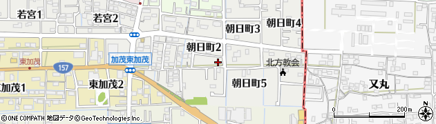 岐阜県北方町（本巣郡）朝日町周辺の地図