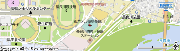 岐阜市役所　公共ホール管理財団周辺の地図